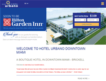 Tablet Screenshot of hotelurbanomiami.com